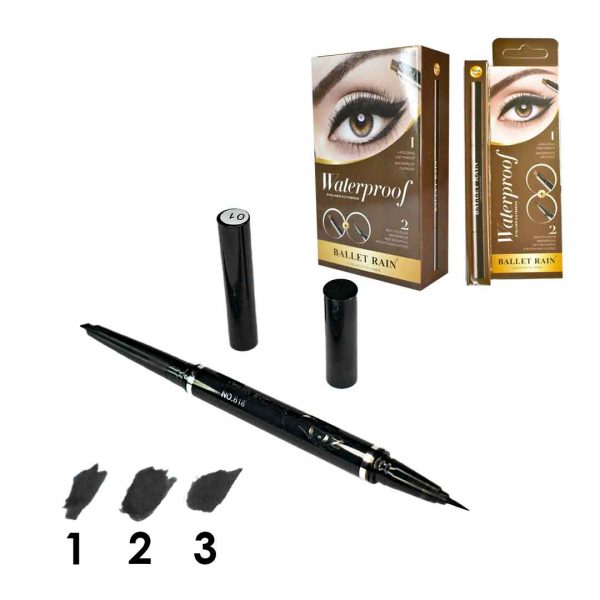 Delineador doble de cejas ballet rain caja café