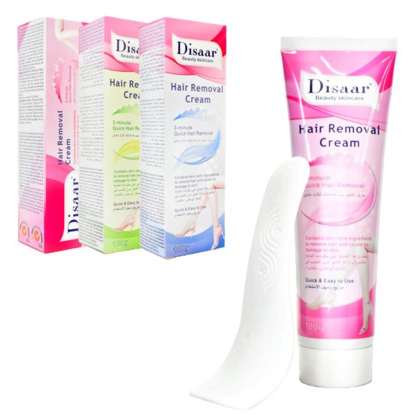 Crema depiladora disaar empaque caja de colores 100g