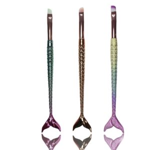 Brocha para ceja cola de sirena tornasol