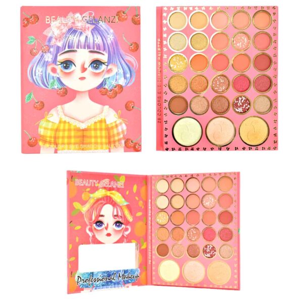 Paleta de sombras Beauty Gelanzi boceto de niña 28 colores