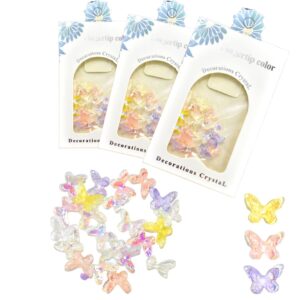 Decoración para uñas Decoration Cristal Finger mariposas coloridas