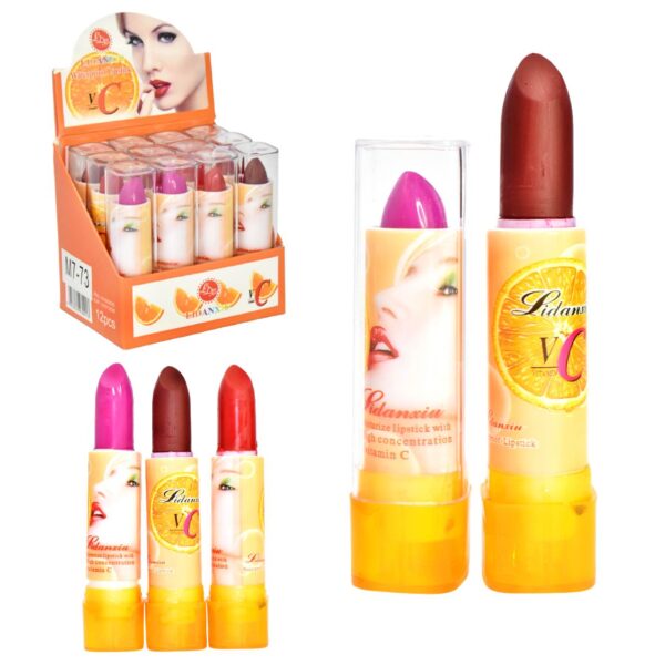Labial en barra presentación de vitamina C LidanXiu