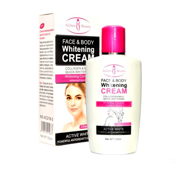 Crema aclarante para rostro y cuerpo Aichun Beauty