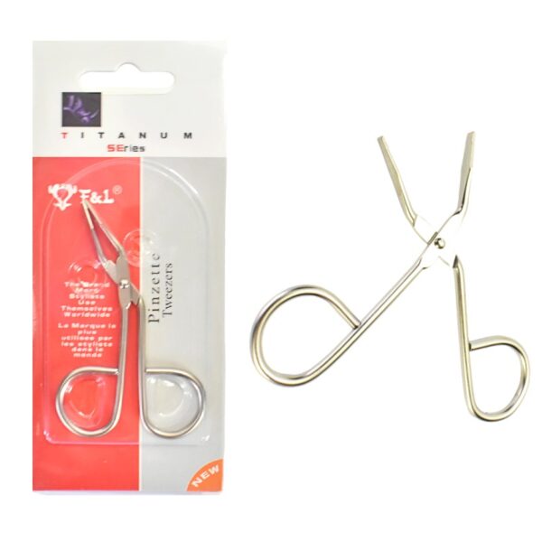 Pinza Depiladora Para Cejas Con Agarrador Titanium