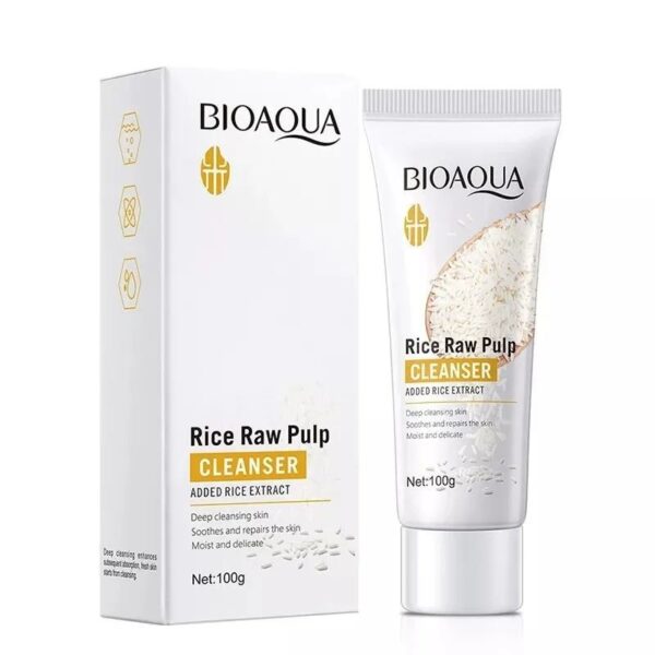 Limpiador Facial Con Extracto De Arroz En Gel 100G Bioaqua LOTE2