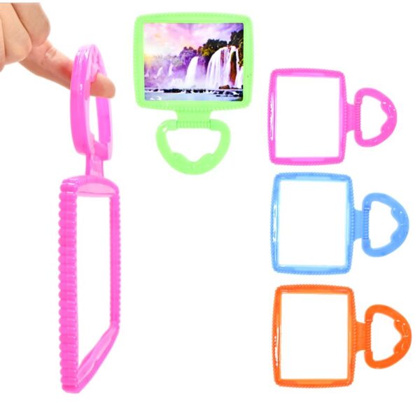 Espejo Rectangular Con Agarrador En Colores Surtidos LOTE1