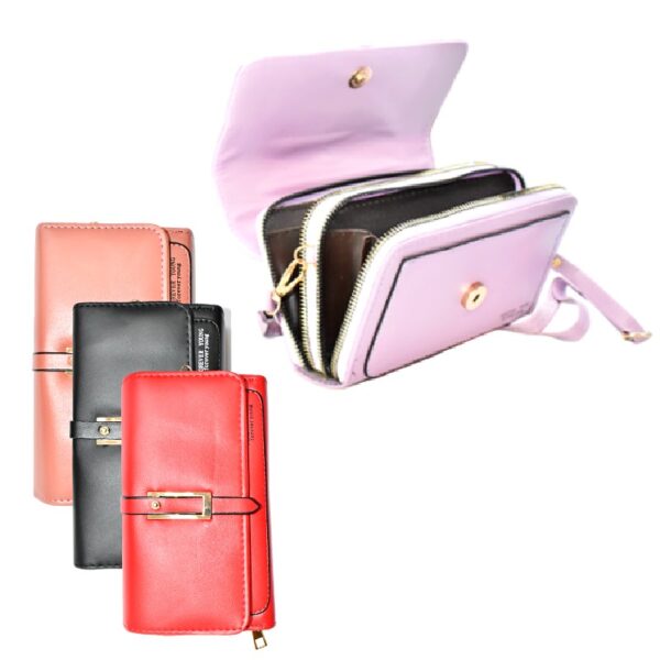 Billetera Forever Young Con Broche Y Dos Compartimentos