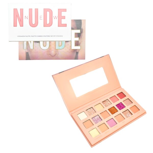 Paleta de sombras New Nude Hudabeauty 18 colores caja blanca LOTE1