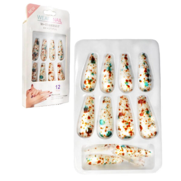 Uñas Press On Nails 12pcs - Imagen 4