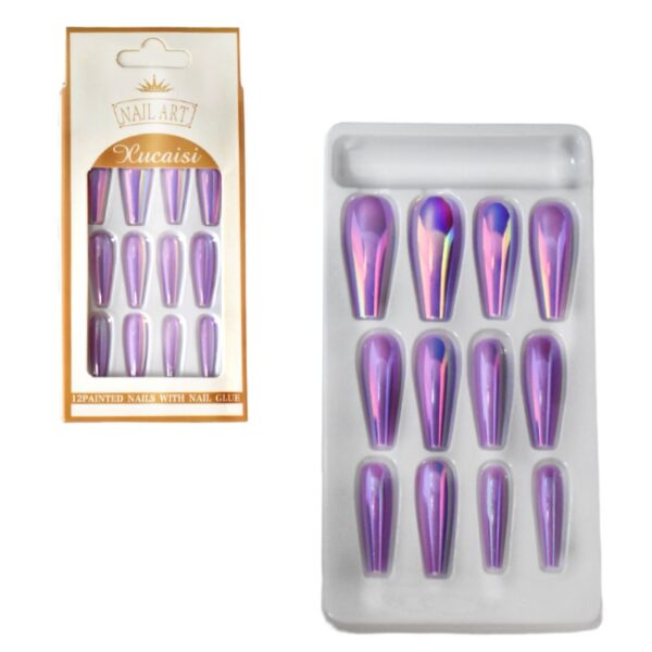 Uñas Press On Nails 12pcs LT1 - Imagen 3